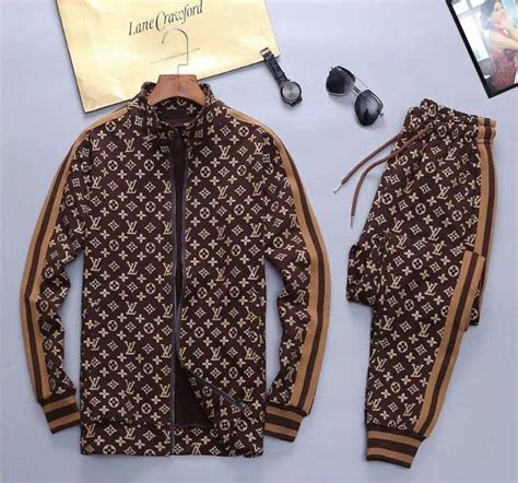 louis vuitton monogram tracksuit|lv tracksuit men's.